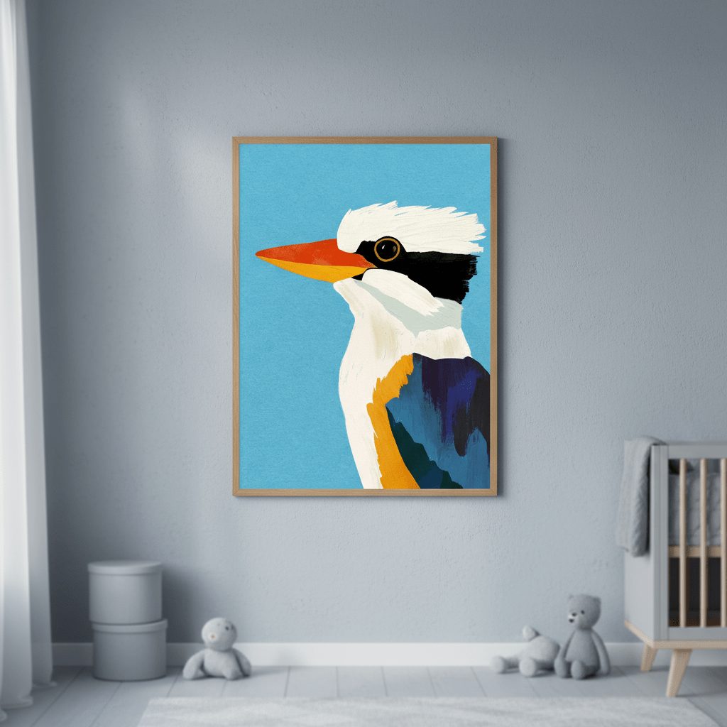Kookaburra Blue by Henry Rivers wall - art - picture - poster