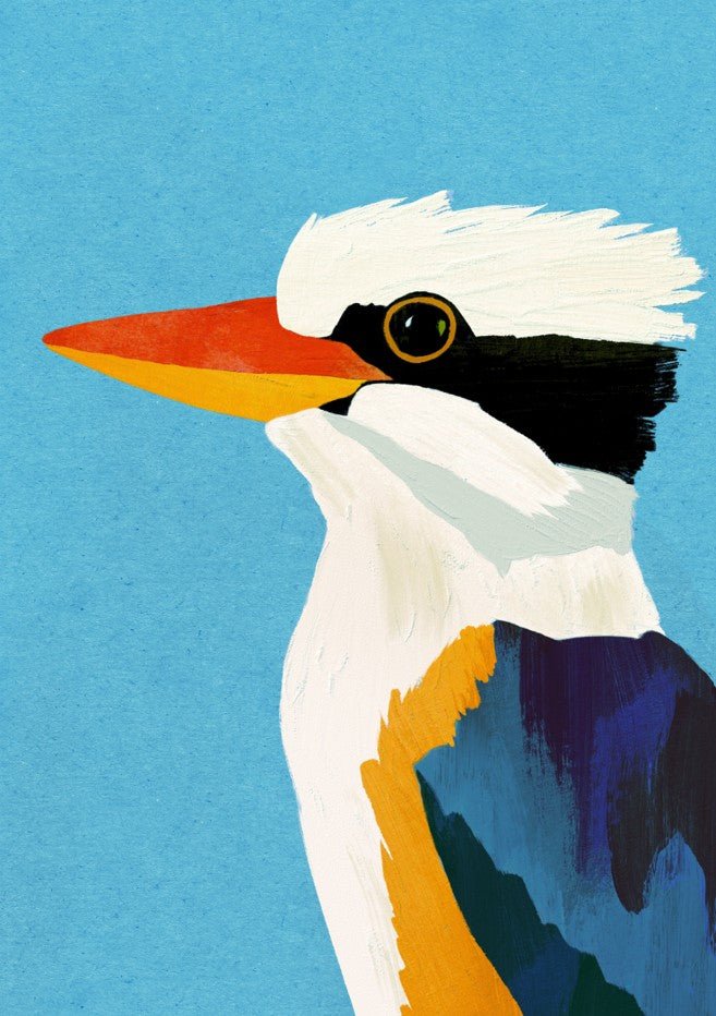 Kookaburra Blue by Henry Rivers wall - art - picture - poster