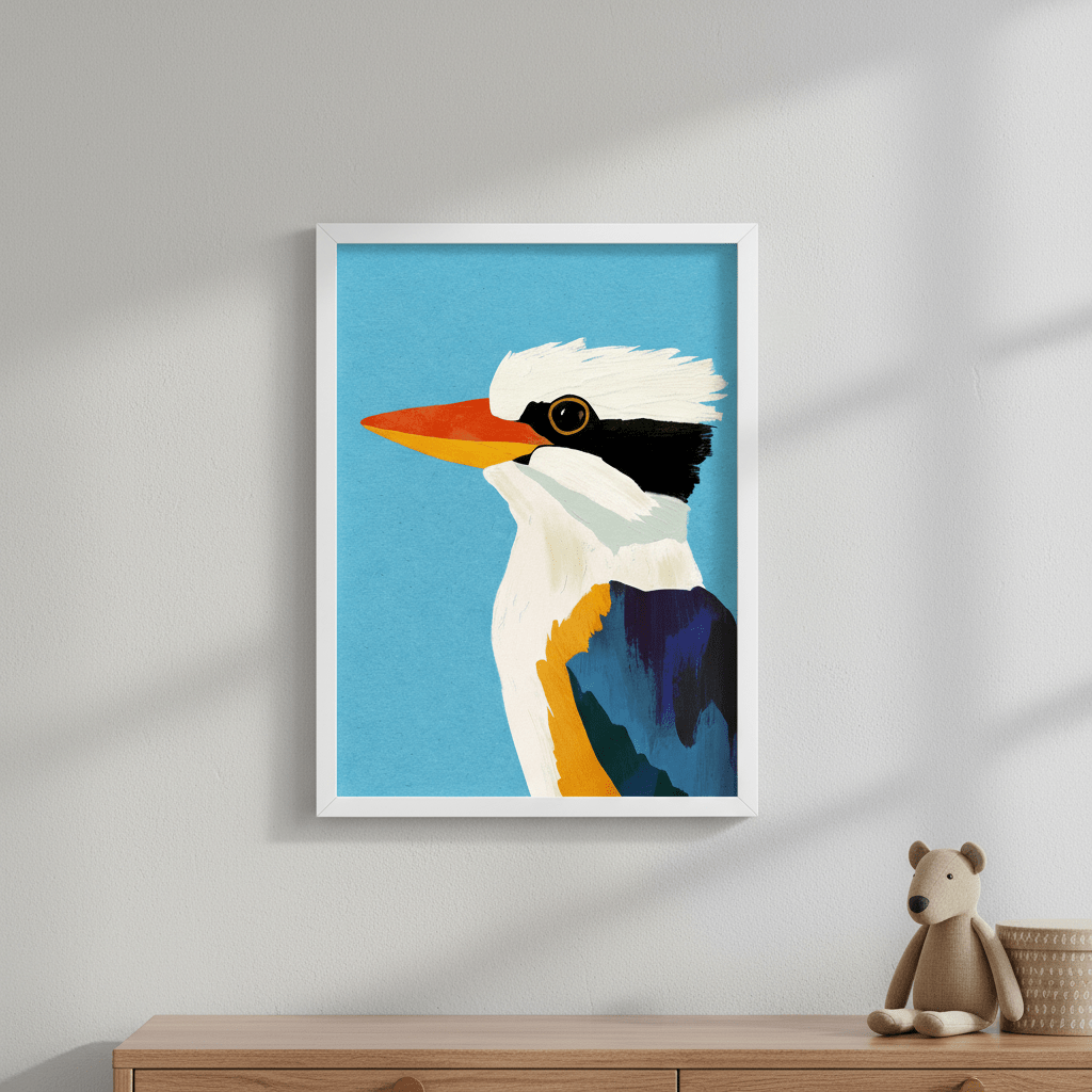 Kookaburra Blue by Henry Rivers wall - art - picture - poster