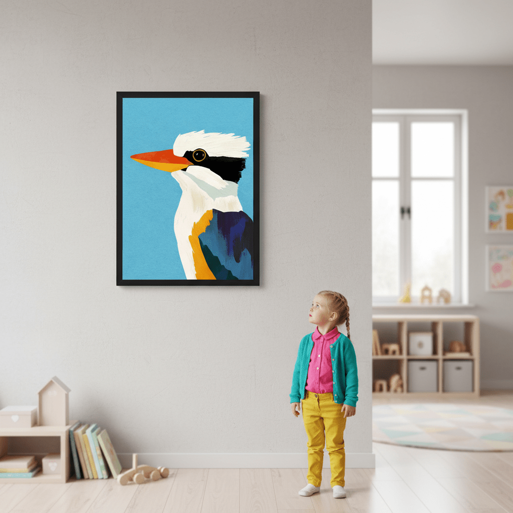 Kookaburra Blue by Henry Rivers wall - art - picture - poster
