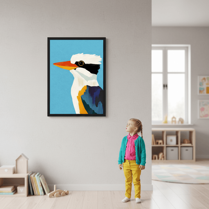 Kookaburra Blue by Henry Rivers wall - art - picture - poster