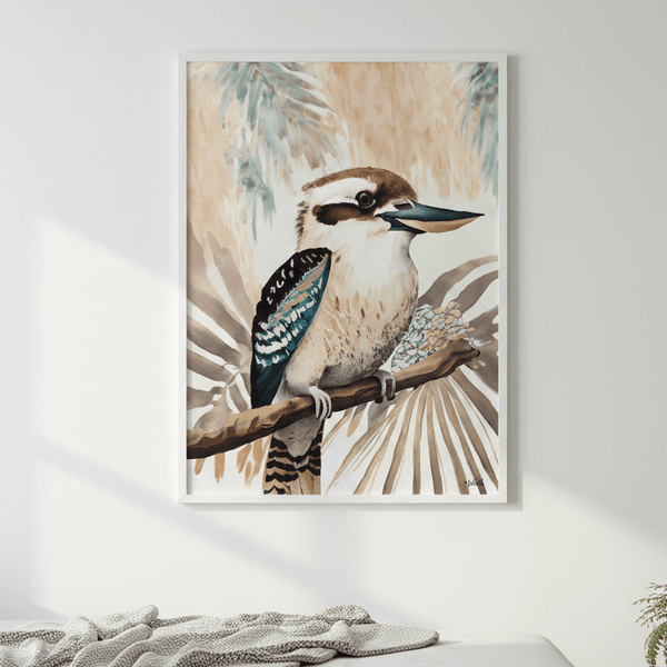 Kookaburra Palm by Inkheart Designs