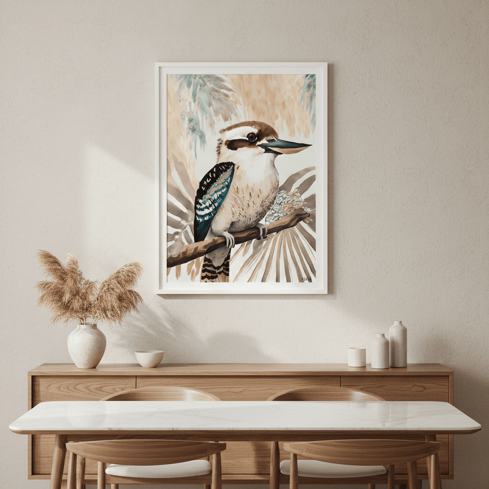 Kookaburra Palm by Inkheart Designs wall - art - picture - poster
