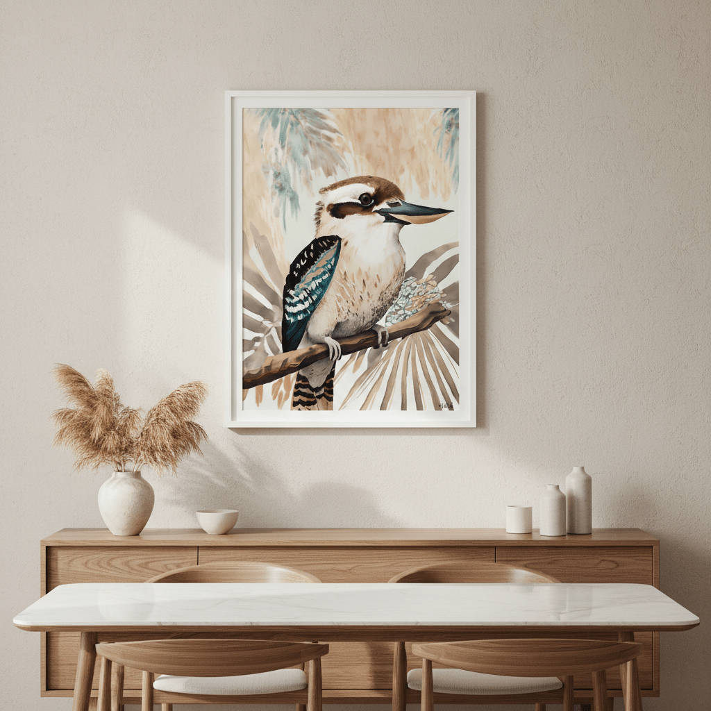 Kookaburra Palm by Inkheart Designs wall - art - picture - poster