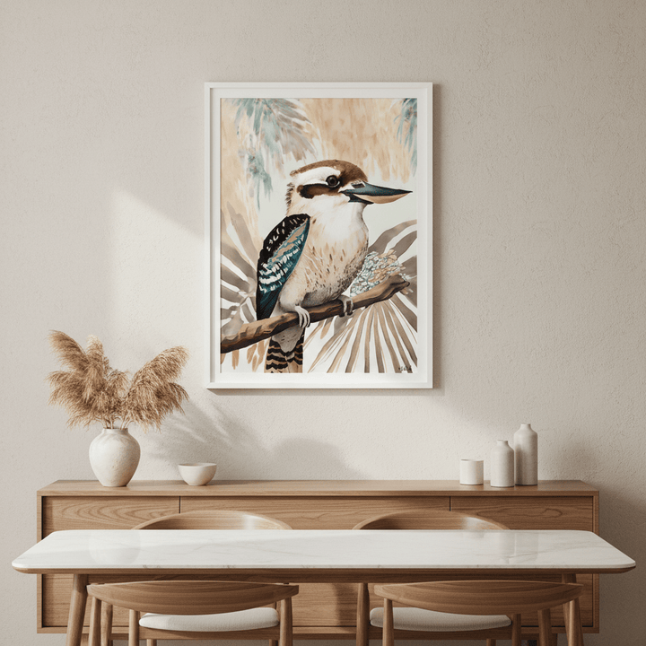 Kookaburra Palm by Inkheart Designs wall - art - picture - poster