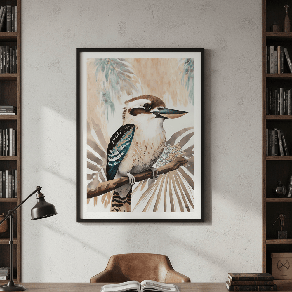 Kookaburra Palm by Inkheart Designs wall - art - picture - poster