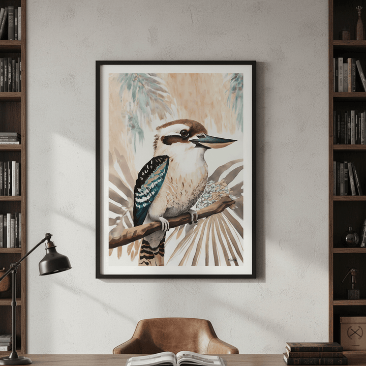 Kookaburra Palm by Inkheart Designs wall - art - picture - poster