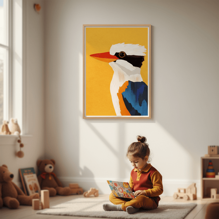 Kookaburra wall - art - picture - poster