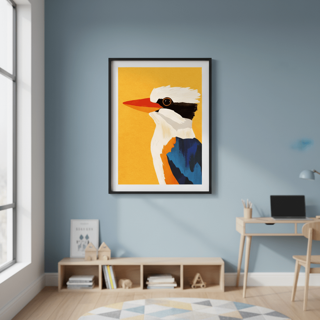 Kookaburra wall - art - picture - poster