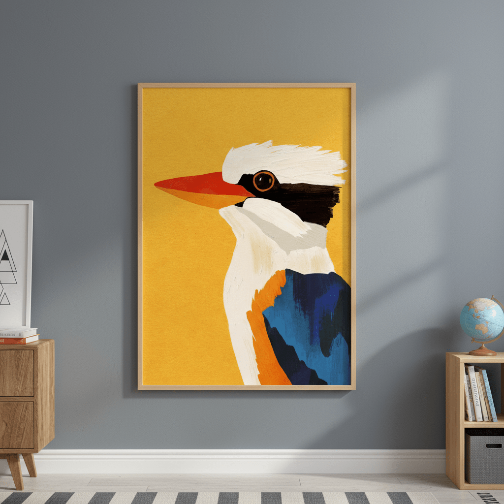Kookaburra wall - art - picture - poster