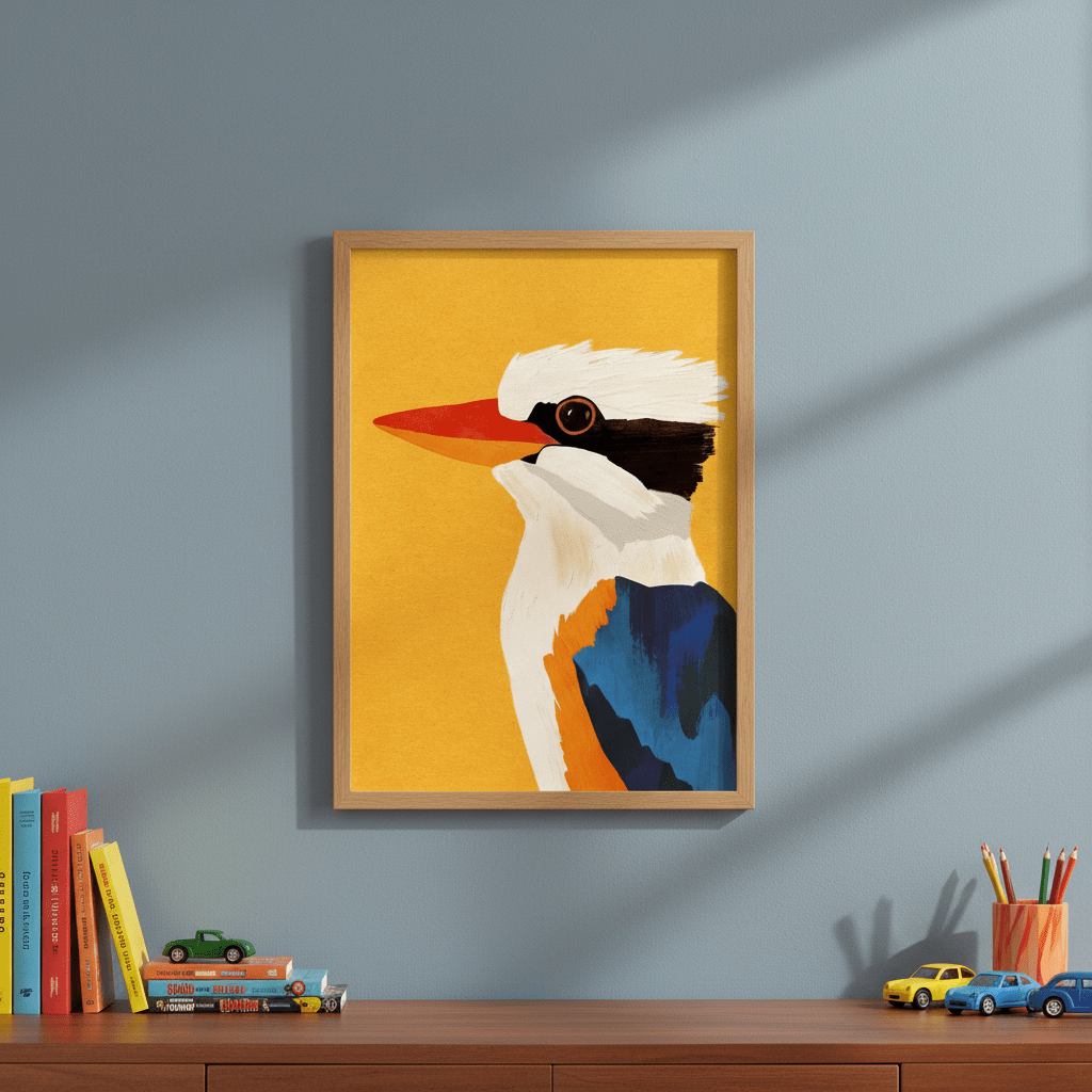 Kookaburra wall - art - picture - poster