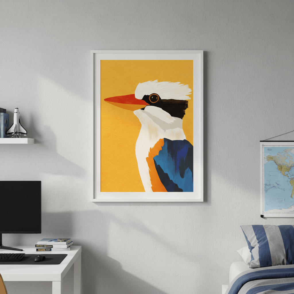 Kookaburra wall - art - picture - poster
