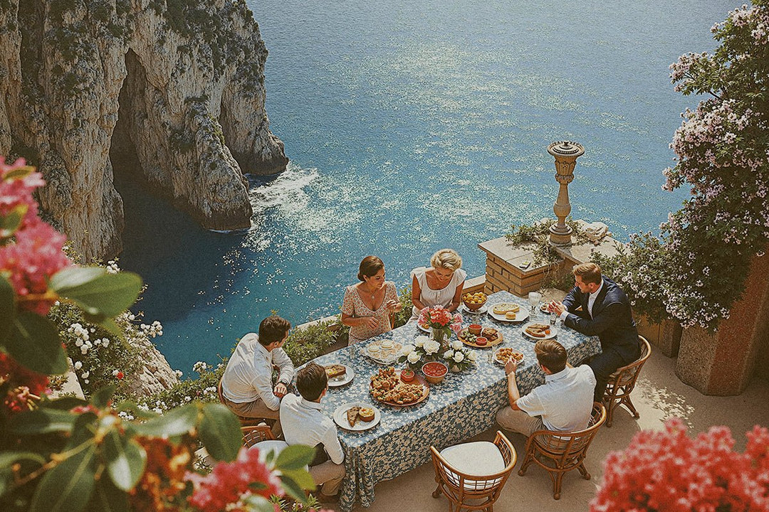 La Dolce Vita Amalfi Lunch Vintage Photo - Style My Wall