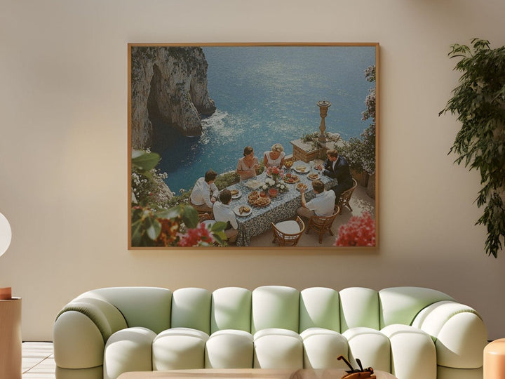 La Dolce Vita Amalfi Lunch Vintage Photo - Style My Wall