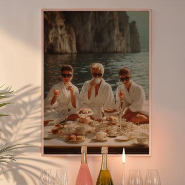 La Dolce Vita Breakfast at Tiffanys Amalfi wall - art - picture - poster