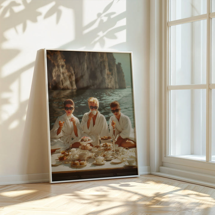 La Dolce Vita Breakfast at Tiffanys Amalfi wall - art - picture - poster