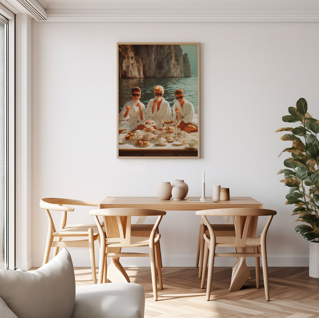 La Dolce Vita Breakfast at Tiffanys Amalfi wall - art - picture - poster
