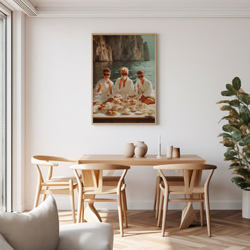 La Dolce Vita Breakfast at Tiffanys Amalfi wall - art - picture - poster