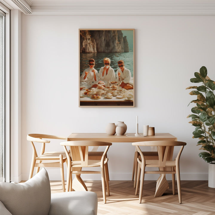 La Dolce Vita Breakfast at Tiffanys Amalfi wall - art - picture - poster