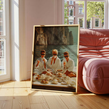 La Dolce Vita Breakfast at Tiffanys Amalfi wall - art - picture - poster