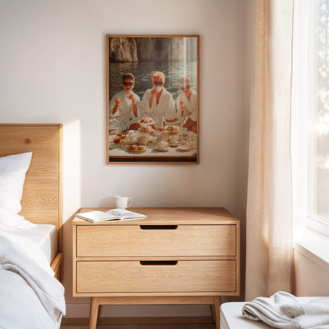 La Dolce Vita Breakfast at Tiffanys Amalfi wall - art - picture - poster