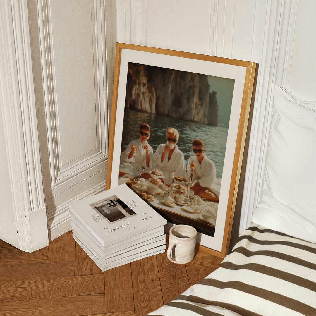 La Dolce Vita Breakfast at Tiffanys Amalfi wall - art - picture - poster