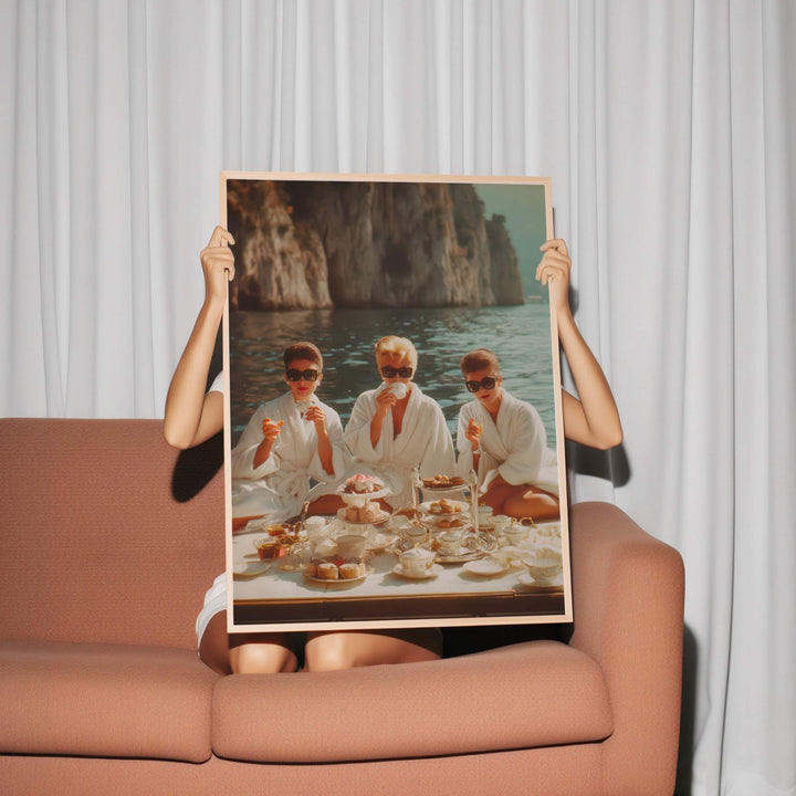 La Dolce Vita Breakfast at Tiffanys Amalfi wall - art - picture - poster