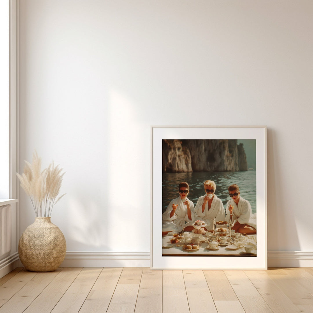 La Dolce Vita Breakfast at Tiffanys Amalfi wall - art - picture - poster