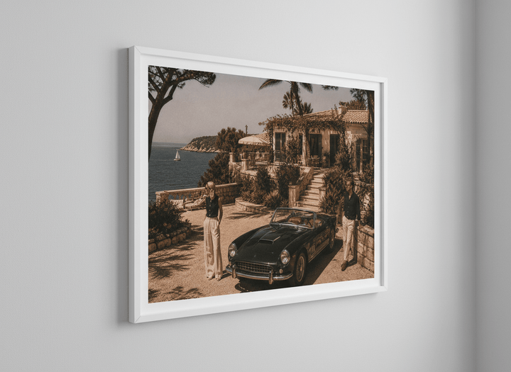Contemporary wall art featured in a bright modern office workspace