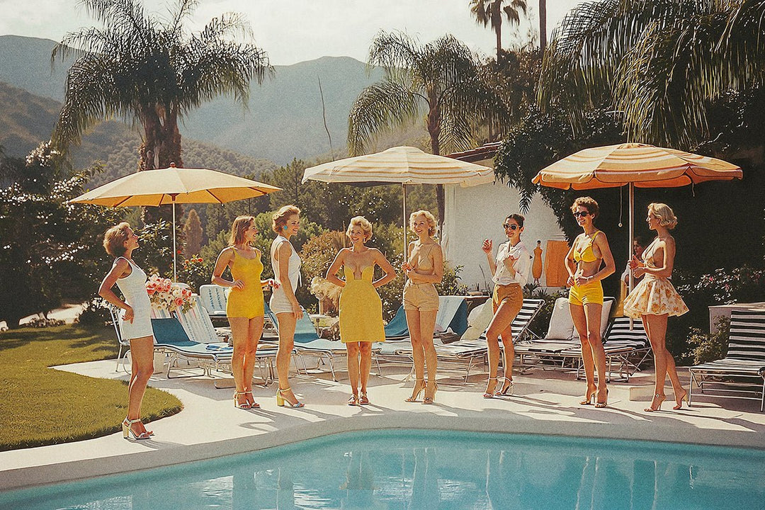 La Dolce Vita Girls Amalfi Lunch Vintage - Style My Wall,frame