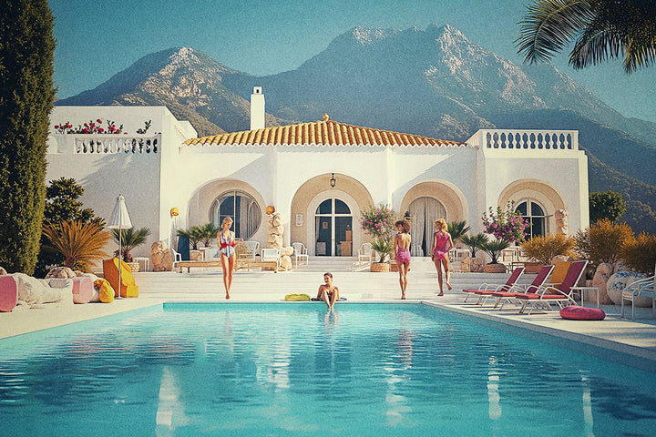 La Dolce Vita Mountain Side Pool Amalfi - Style My Wall