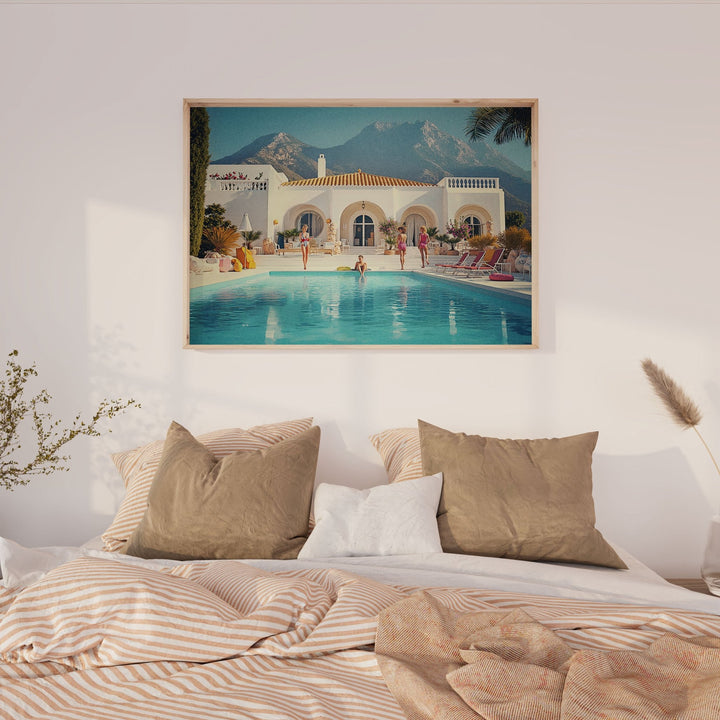 La Dolce Vita Mountain Side Pool Amalfi - Style My Wall