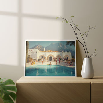 La Dolce Vita Mountain Side Pool Amalfi - Style My Wall
