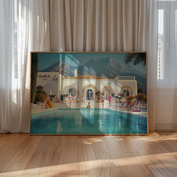 La Dolce Vita Mountain Side Pool Amalfi - Style My Wall