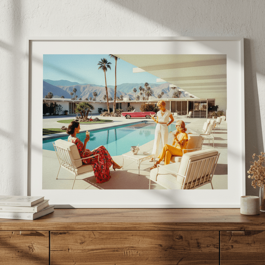 La Dolce Vita Poolside Spilling the Tea wall - art - picture - poster
