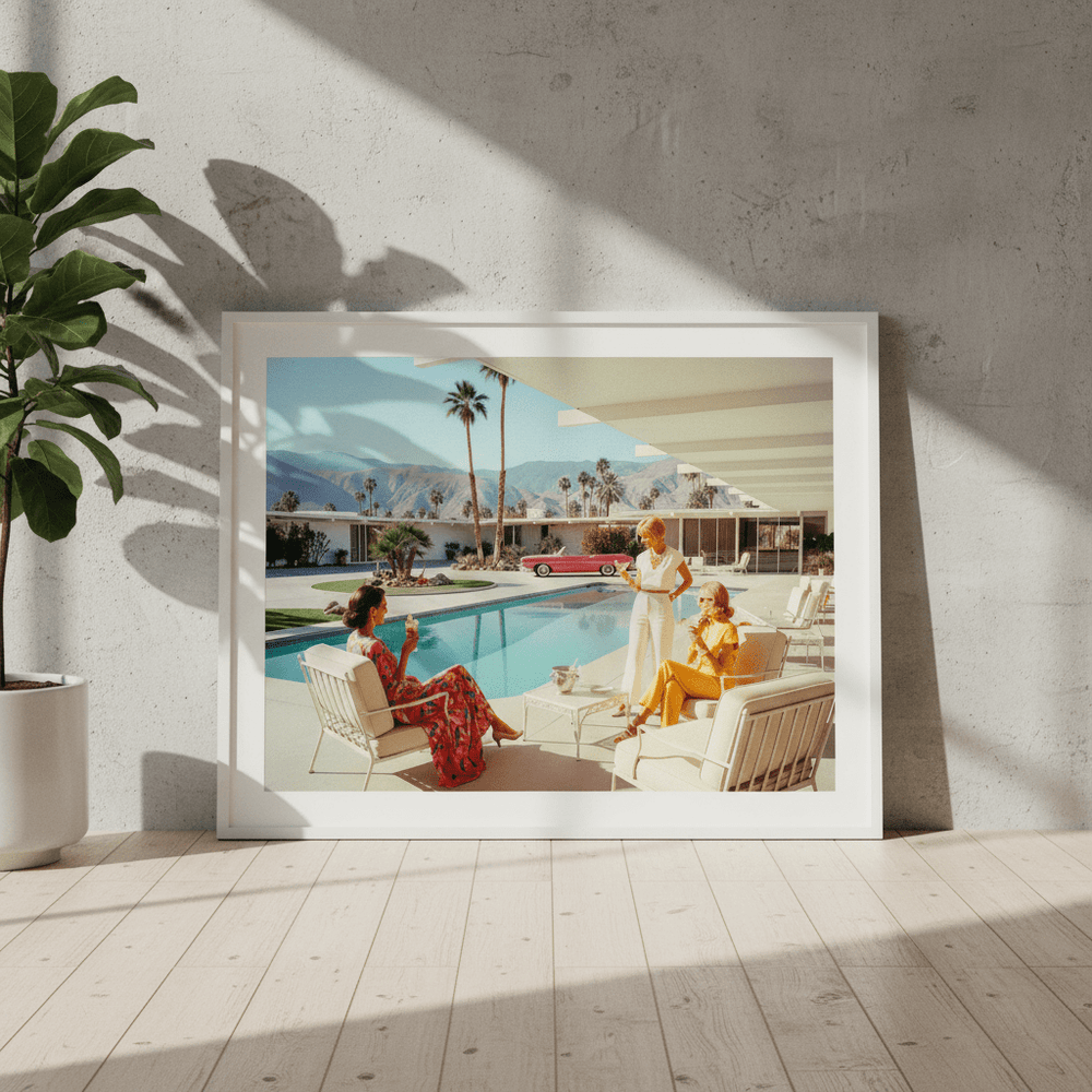 La Dolce Vita Poolside Spilling the Tea wall - art - picture - poster