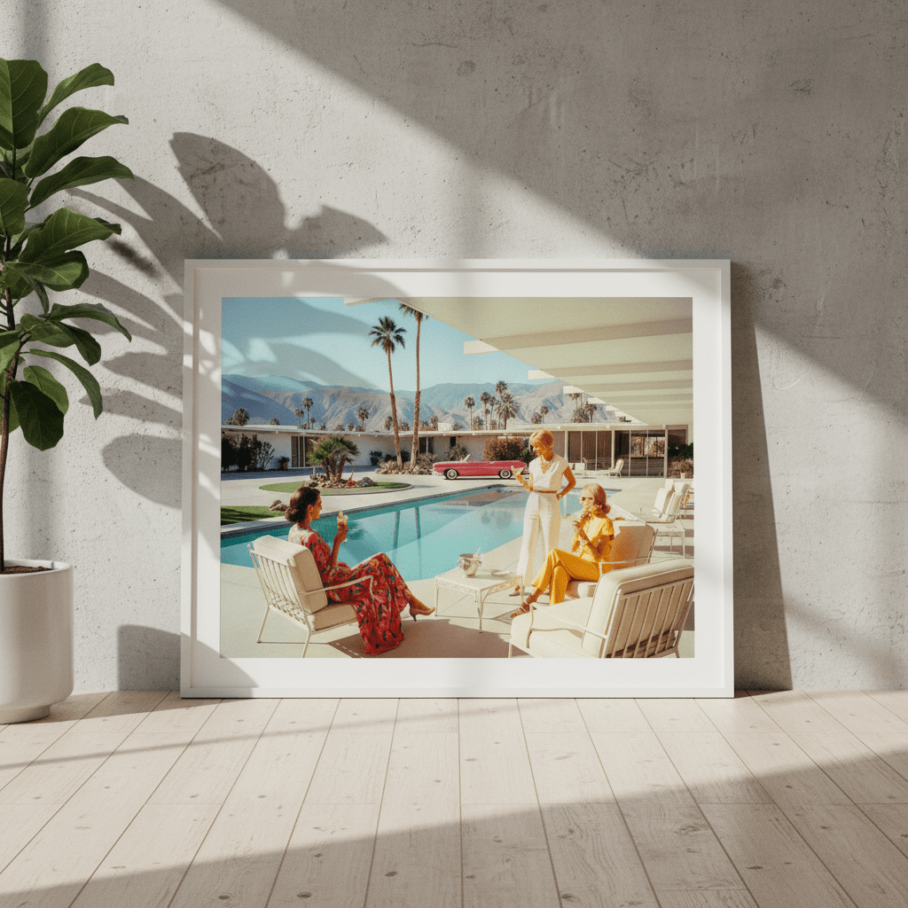 La Dolce Vita Poolside Spilling the Tea wall - art - picture - poster