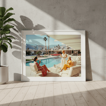 La Dolce Vita Poolside Spilling the Tea wall - art - picture - poster