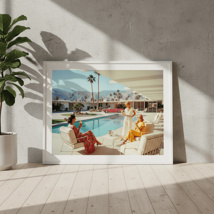 La Dolce Vita Poolside Spilling the Tea wall - art - picture - poster