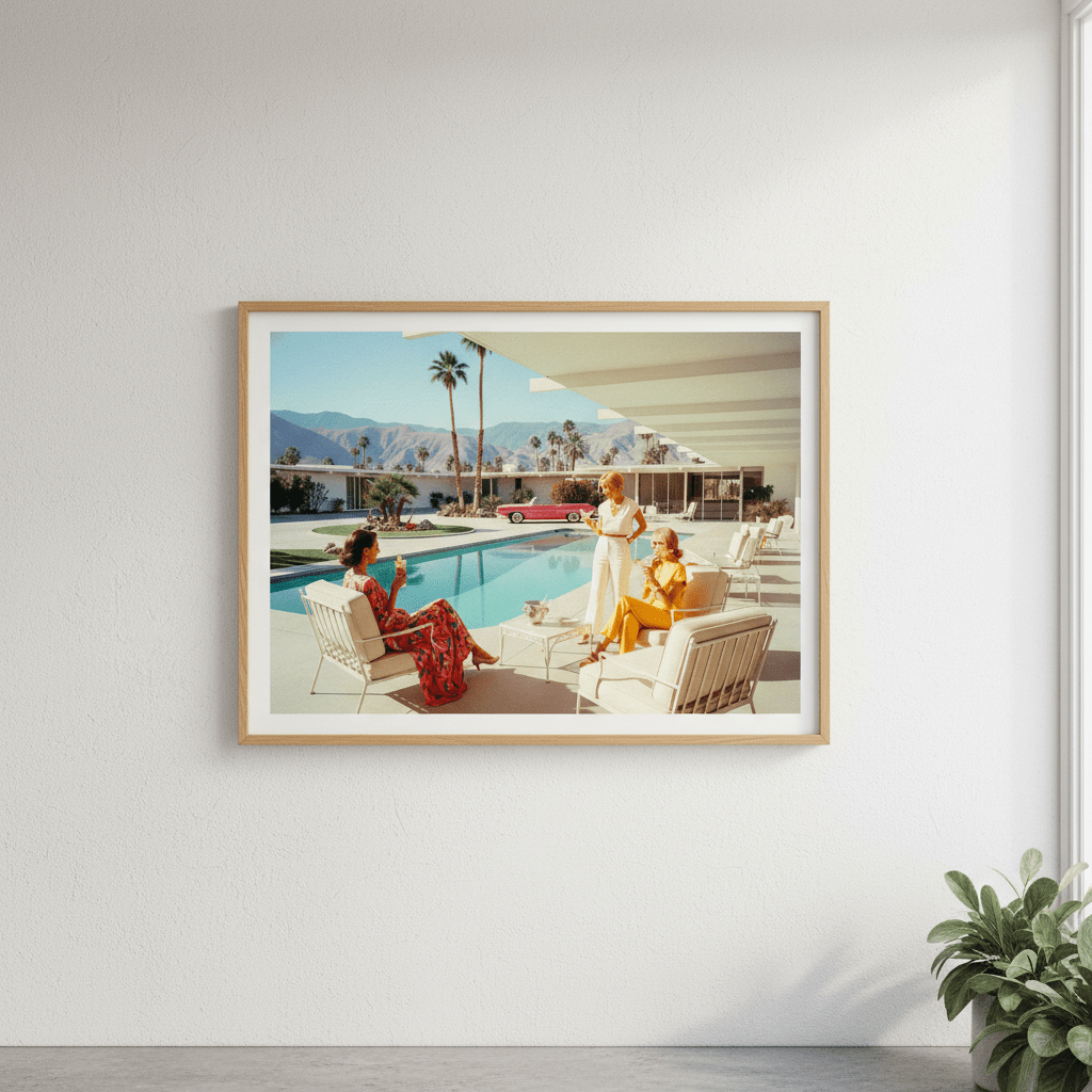 La Dolce Vita Poolside Spilling the Tea wall - art - picture - poster