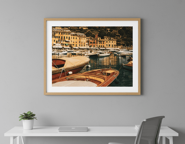 Contemporary wall art featured in a bright modern office workspace