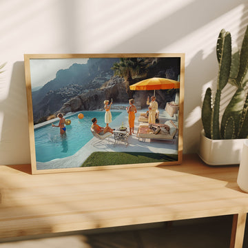 La Dolce Vita Retirement Party Vintage Photograph,livingroom,timber border