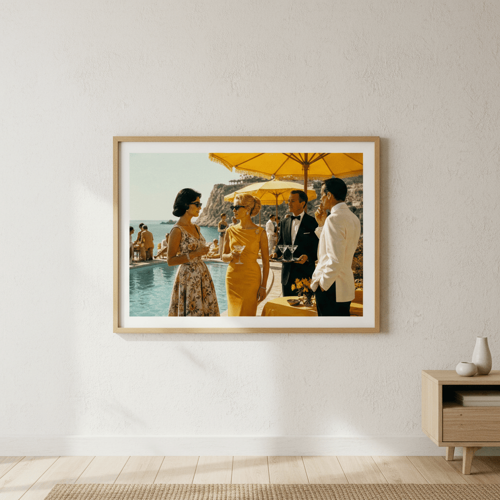 La Dolce Vita Riviera Poolside Affair wall - art - picture - poster