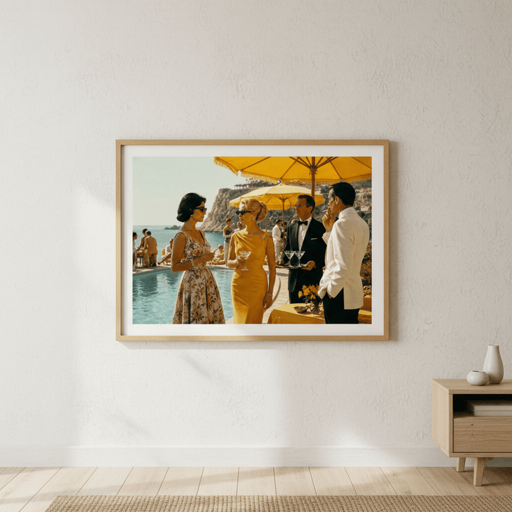 La Dolce Vita Riviera Poolside Affair wall - art - picture - poster
