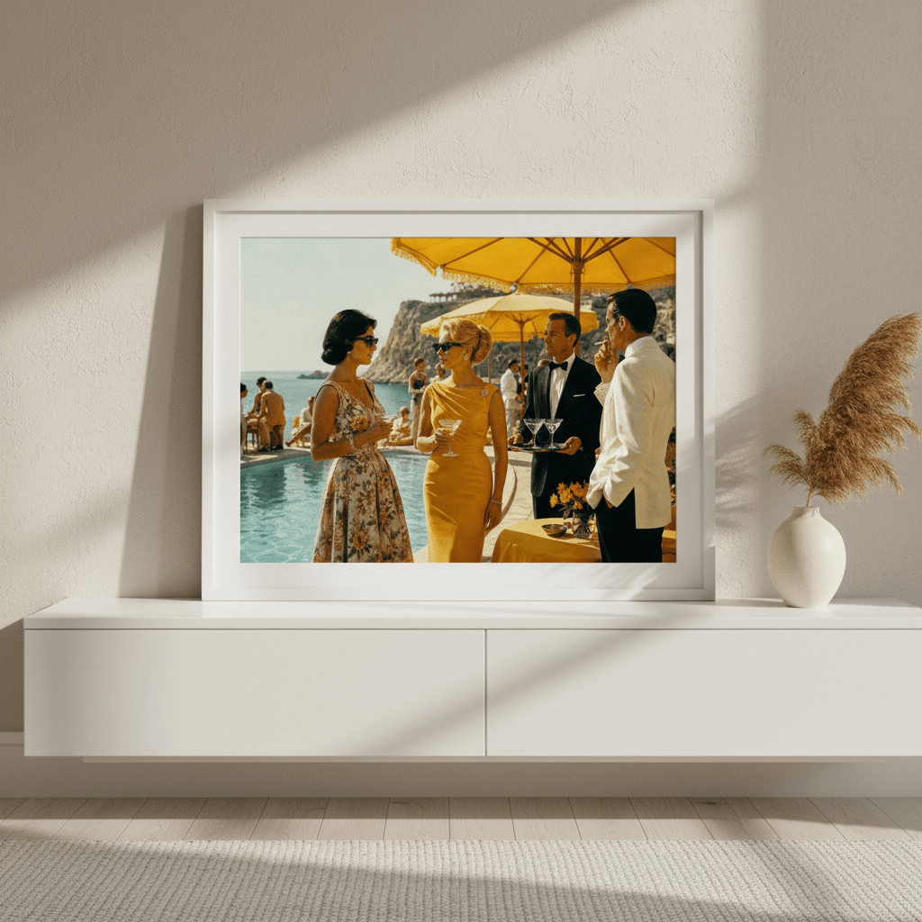 La Dolce Vita Riviera Poolside Affair wall - art - picture - poster