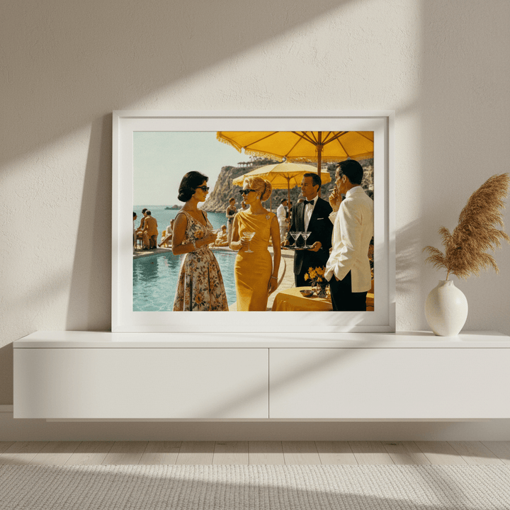 La Dolce Vita Riviera Poolside Affair wall - art - picture - poster