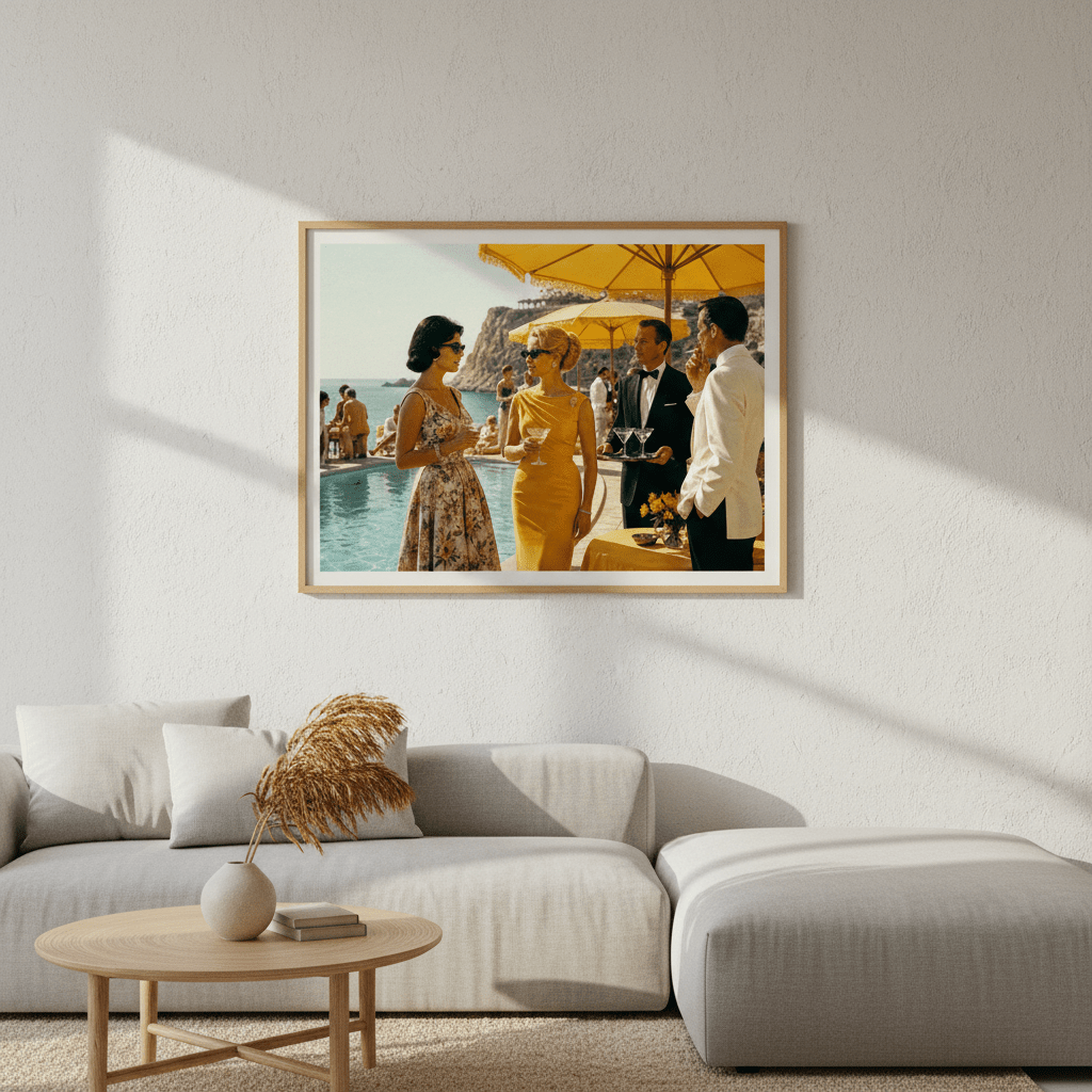 La Dolce Vita Riviera Poolside Affair wall - art - picture - poster