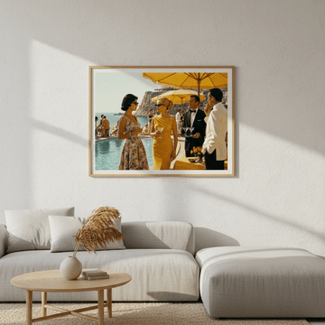 La Dolce Vita Riviera Poolside Affair wall - art - picture - poster