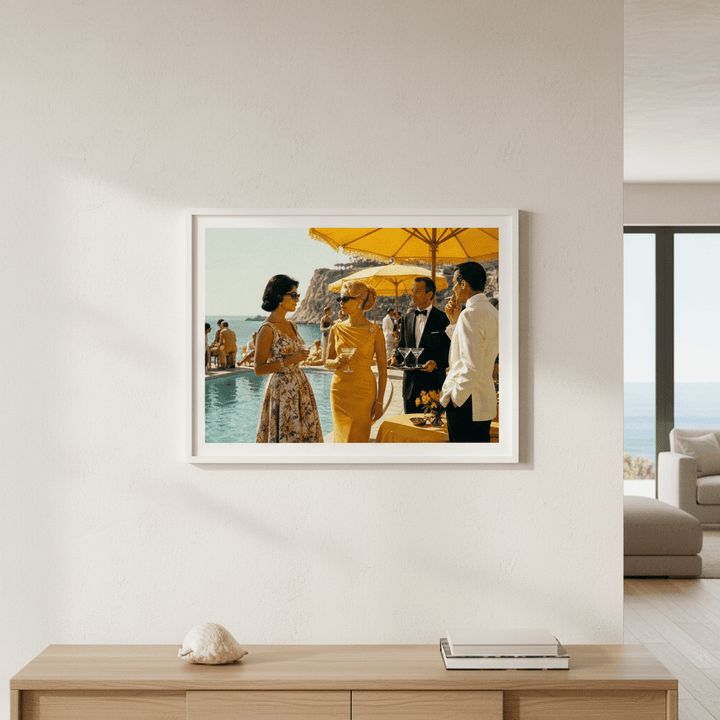 La Dolce Vita Riviera Poolside Affair wall - art - picture - poster