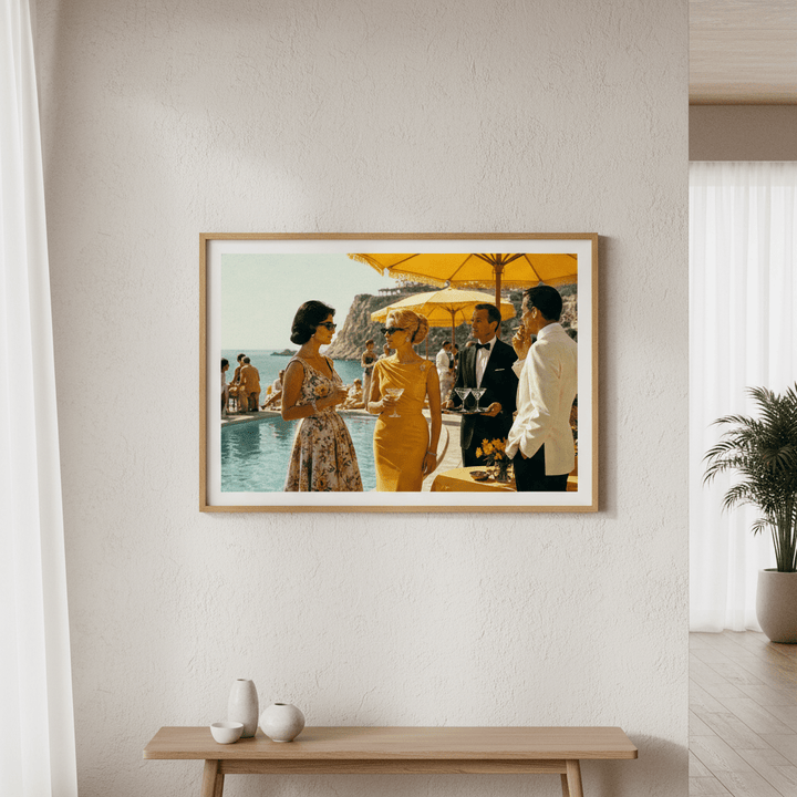 La Dolce Vita Riviera Poolside Affair wall - art - picture - poster